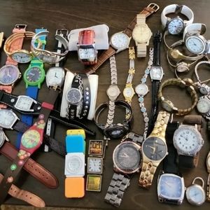 Lot of Mens Womens Casual Chronograph Quartz Wind Wearable Parts